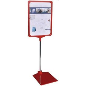 Információs állvány A/4 Franken piros