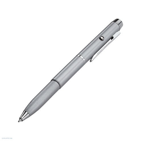 UMZ LPP Franken ezüst fémtestű lézermutatő és golyóstoll kombináció