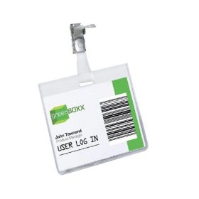   Névkitűző Durable 60x90mm forgatható fém csipesszel fekvő 800319