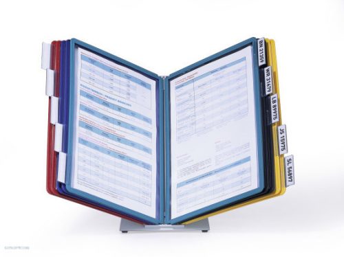 Bemutatótáblatartó 10 panellel asztali Durable Vario 5570