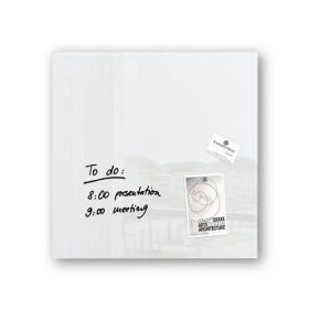 Üvegtábla mágneses SIGEL 480 x 480 x 15 mm fehér