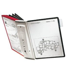   Bemutatótábla tartó fali DURABLE SHERPA 10 db panellel szürke