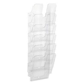   Prospektustartó A/4 fali álló 6 részes DURABLE FLEXIPLUS átlátszó
