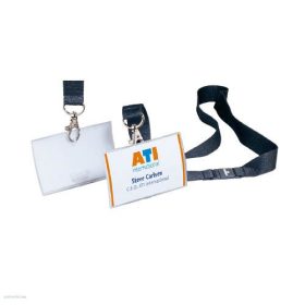   Névkitűző Durable CLICK FOLD 54x90 mm textilszalaggal 821719