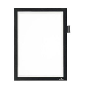   Infokeret A/4 DURAFRAME® NOTE öntapadós hátlap, mágneses előlap fekete