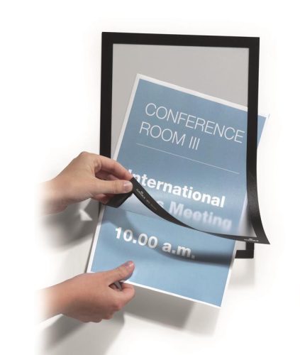 Infokeret Duraframe, A/4, 10 darabb/csomag, fekete