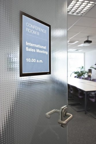 Infokeret Duraframe, A/4, 10 darabb/csomag, fekete