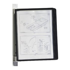   Bemutatótábla tartó fali A/4 DURABLE VARIO 5 db panellel fekete