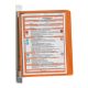 Bemutatótábla tartó fali A/4 DURABLE VARIO 5 db panellel narancs