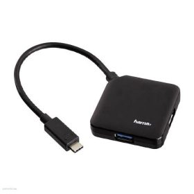 USB Elosztó HUB HAMA USB 3.1 TYPE-C HUB