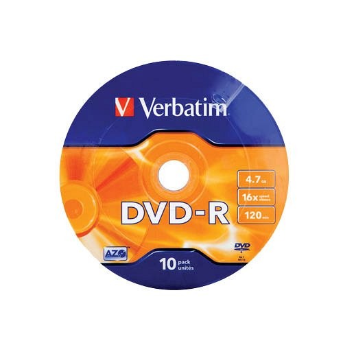 DVD-R Verbatim 4,7GB 16x 10 db/henger