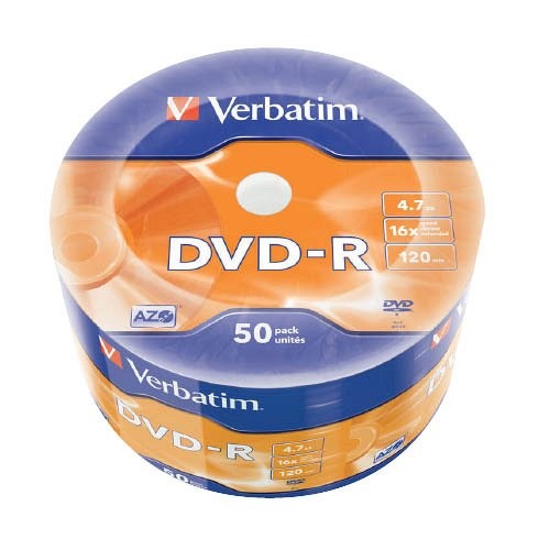 DVD-R Verbatim 4,7GB 16x 50 db/henger