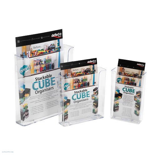 Prospektustartó 1/3 A/4 1részes fali Deflecto