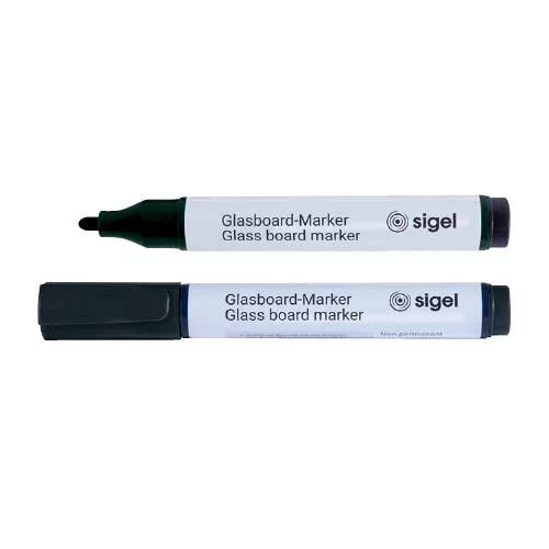 Üvegreíró marker kerekhegyű 5db/klt fekete