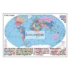 Falitérkép fémléccel 100x70cm Föld országai