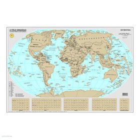 Falitérkép kaparós 84x57cm