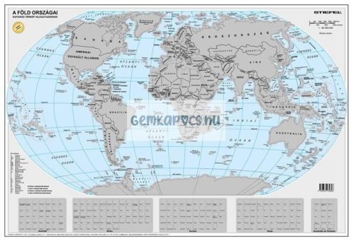 Falitérkép kaparós 84x57cm