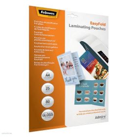   Lamináló fólia Admire EasyFold fényes, előrehajtott, A/4, 80 mikron 25 db/CSM