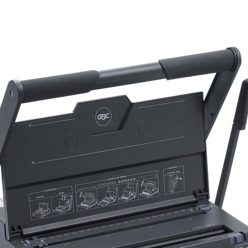 Spirálozógép, fém és műanyag spirálkötéshez, manuális, 450 lap, GBC MultiBind 320 (IB271076)