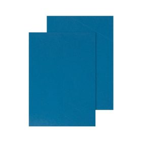   Spirálborító hátlap Q-CONNECT 250 mikron matt bőrmintás kék