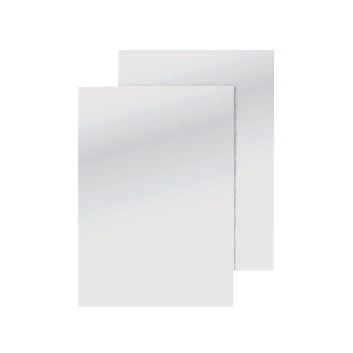 Spirálborító hátlap Q-CONNECT 250 mikron matt bőrmintás fehér