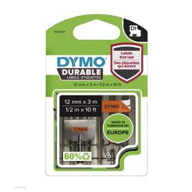 Betűnyomó kazetta gépi 12 mmx3m Dymo fekete-narancssárga