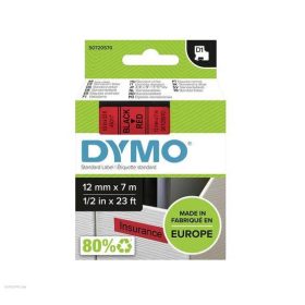 Betűnyomó kazetta gépi 12mmx7m Dymo fek-piros