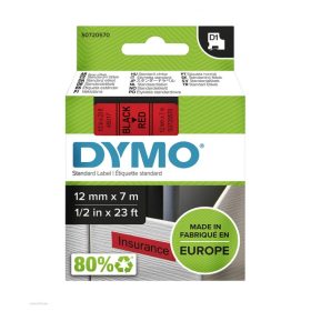 Betűnyomó kazetta gépi 19mmx7m Dymo fekete-piros