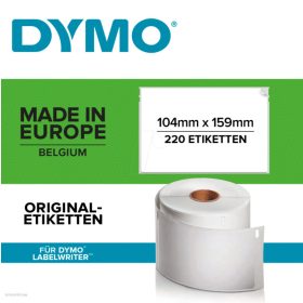   Cím etikett 104mmx159mm tartós extra nagy szállítmányozási címke 220 db/tekercs