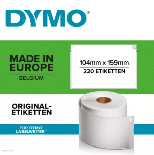 Cím etikett 104mmx159mm tartós extra nagy szállítmányozási címke 220 db/tekercs
