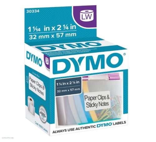 Cím etikett 57x32mm fehér Dymo 1000 db per tekercs
