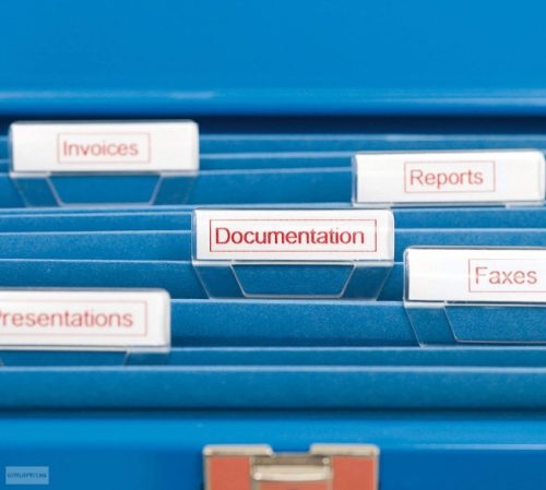 Betűnyomó kazetta gépi 9mmx7m Dymo piros-fehér 40915