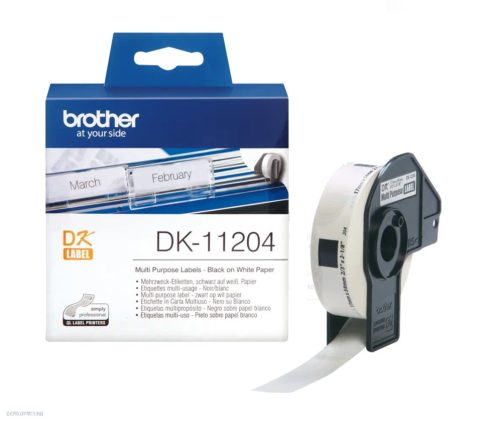 Cím etikett 17x54mm Brother DK-11204 400db/tekercs