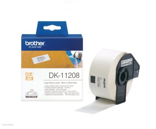 Cím etikett 38x90mm Brother DK-11208 400db/tekercs