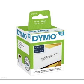 Cím etikett 89x28mm 2db x 130 címke, fehér Dymo 99010