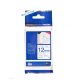 Betűnyomó kazetta vasalható 12mm Brother TZe-FA3 fehér-kék