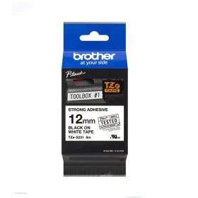   Betűnyomó kazetta 12mm Brother TZeS631 erős tapadású sárga-fekete