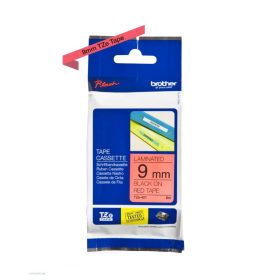 Betűnyomó kazetta 9mm Brother TZe421 piros-fekete