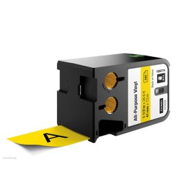   Betűnyomó kazetta gépi XTL 41mm Dymo sokcélú vinil, fekete-sárga