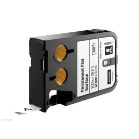   Betűnyomó kazetta gépi XTL 12mm Dymo tartósan sík felület poliészter, fekete-fehér