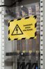 Biztonsági öntapadó mágneses kijelző keret, DURAFRAME SECURITY A4 2 db/csomag fekete/sárga csíkos