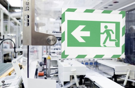 Biztonsági öntapadó mágneses kijelző keret, DURAFRAME SECURITY A4 2 db/csomag zöld/fehér csíkos