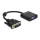 Adapter Delock DVI-D 24+1-dugós csatlakozó > VGA-csatlakozóhüvely fekete