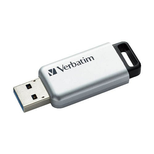 USB drive 16GB, USB 3.0, 100/20MB/sec, PC & MAC, VERBATIM "SECURE DATA PRO", szürke