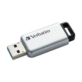   USB drive 32GB, USB 3.0, 100/35MB/sec, PC & MAC, VERBATIM "SECURE DATA PRO", szürke