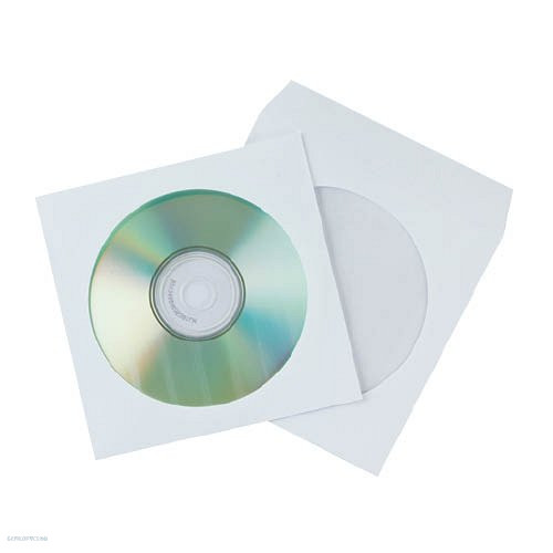 CD/DVD tároló tok CONNECT öntapadó ráhajtható lezáró füllel átlátszó ablakkal