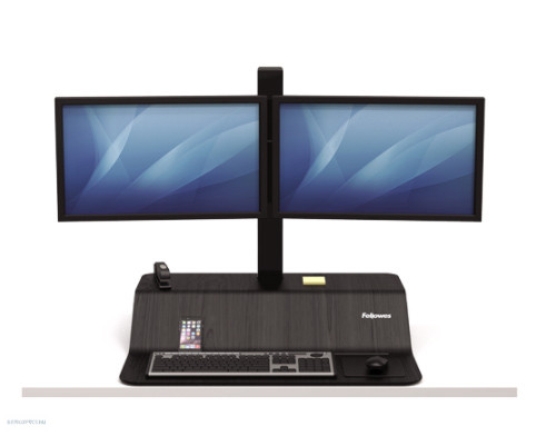 Munkaállomás ülő/álló Fellowes Lotus™ VE két monitorhoz