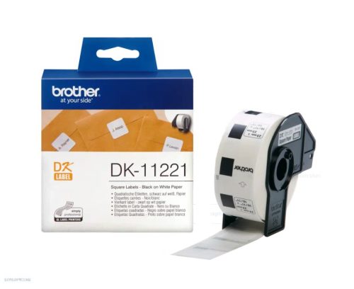 Cím etikett 23x23mm Brother DK-11221 1000db/tekercs