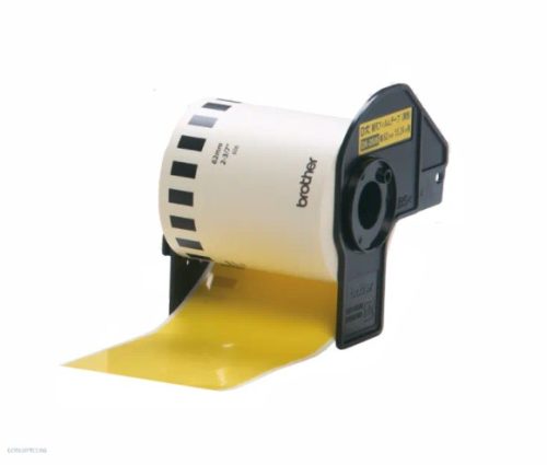 Cím etikett 62mmx15,24m Brother DK-22606 sárga folyamatos