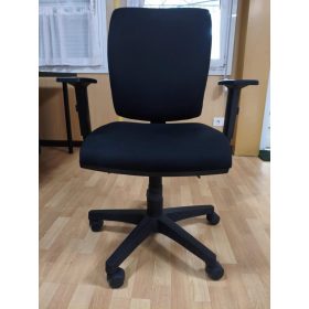   Forgószék irodai CINQUE ASYN LX BR HANS, karfával, fekete, használt